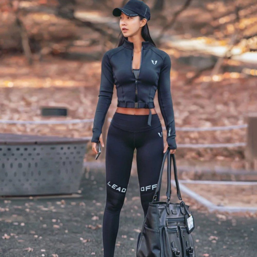 (BRAND NEW) FIRM ABS WORKOUT JACKET - CHALLENGE JACKET - BLACK Women's XL